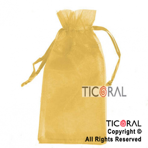 BOLSA ORO ORGANZA 25X15CM HS2628-10 x 1